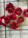 Red Satin Scrunchie