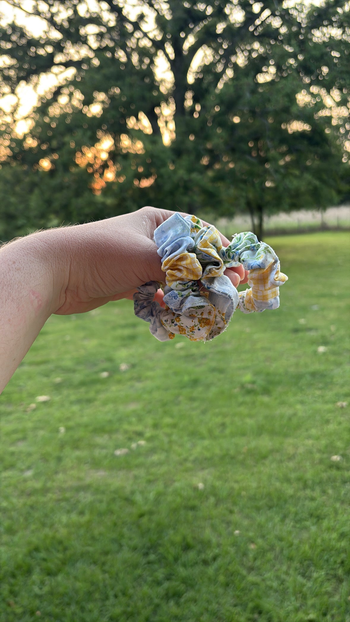 Spring Patchwork Scrunchie